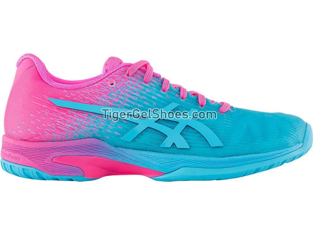 Asics Solution Speed FF L.E Aquarium/Hot Pink 1042A024-400 Womens Tennis Shoes