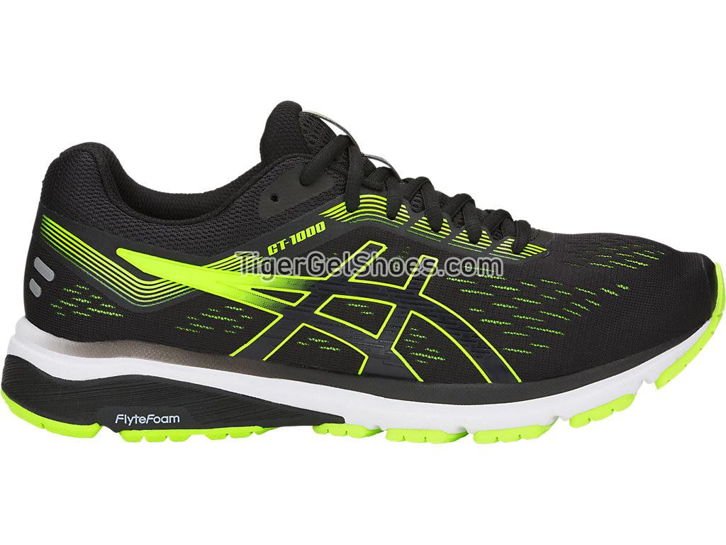 Asics GT-1000 7 Black/Hazard Green 1011A042-004 Mens Running Shoes