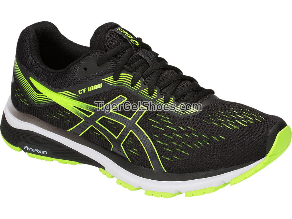 Asics GT-1000 7 Black/Hazard Green 1011A042-004 Mens Running Shoes