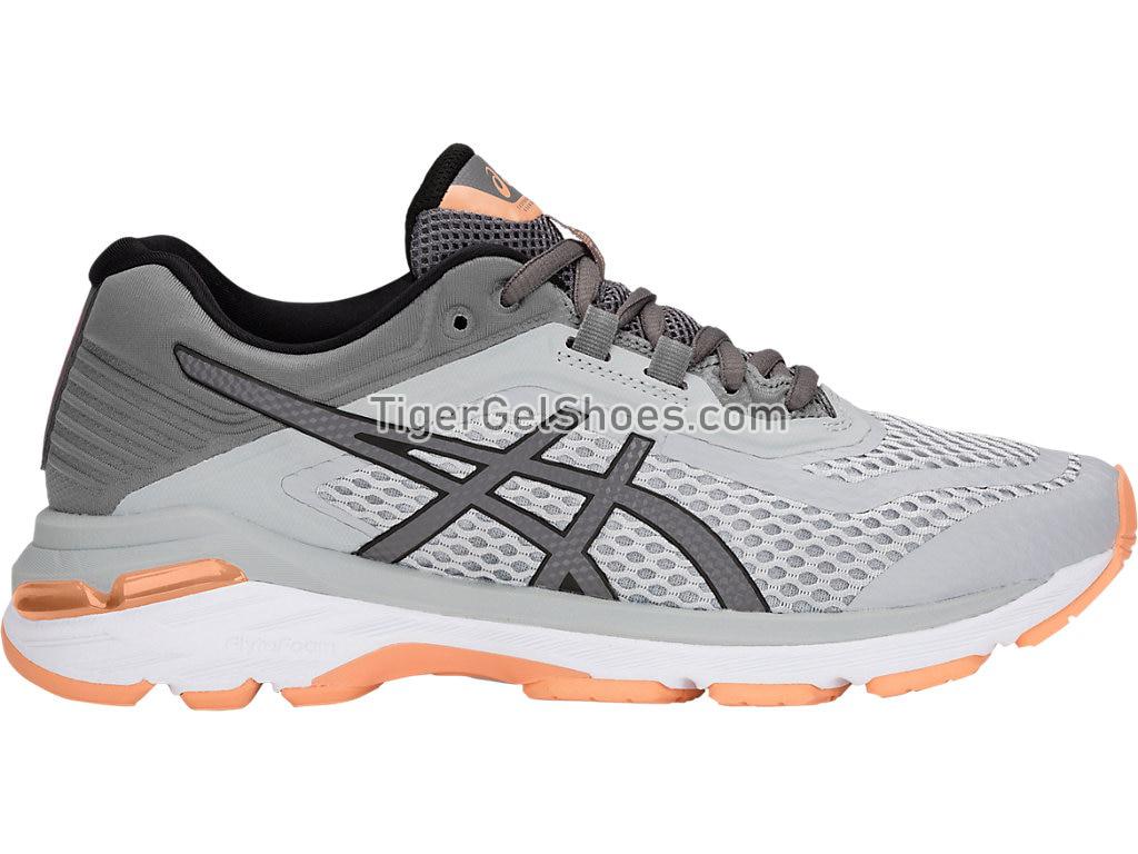 Asics GT-2000 6 Mid Grey/Carbon T855N-020 Womens Running Shoes