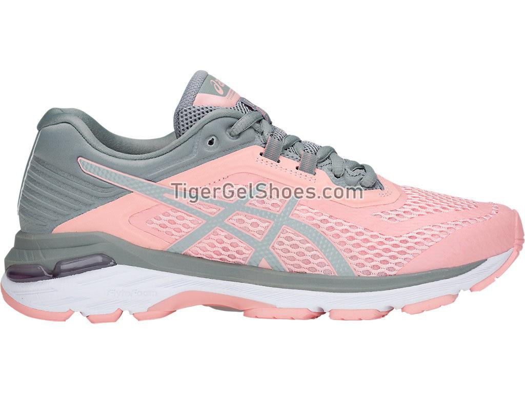 Asics GT-2000 6 Frosted Rose/Stone Grey T855N-700 Womens Running Shoes