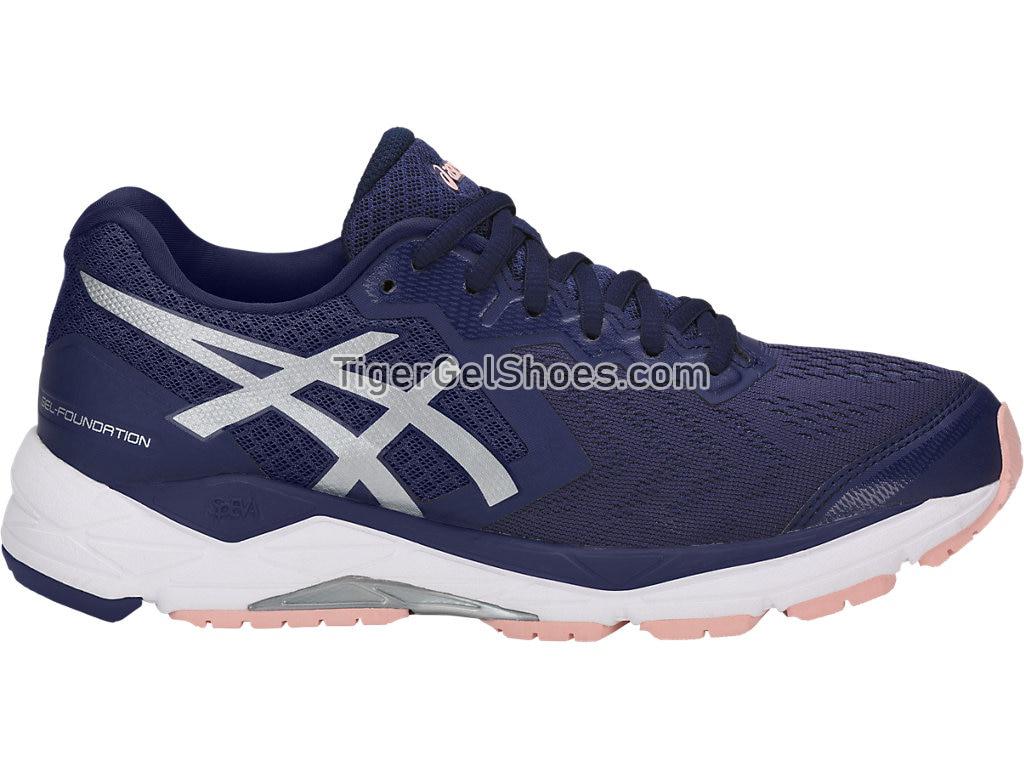 Asics GEL-Foundation 13 Indigo Blue/Silver/Seashell Pink T863N-4993 Womens Running Shoes