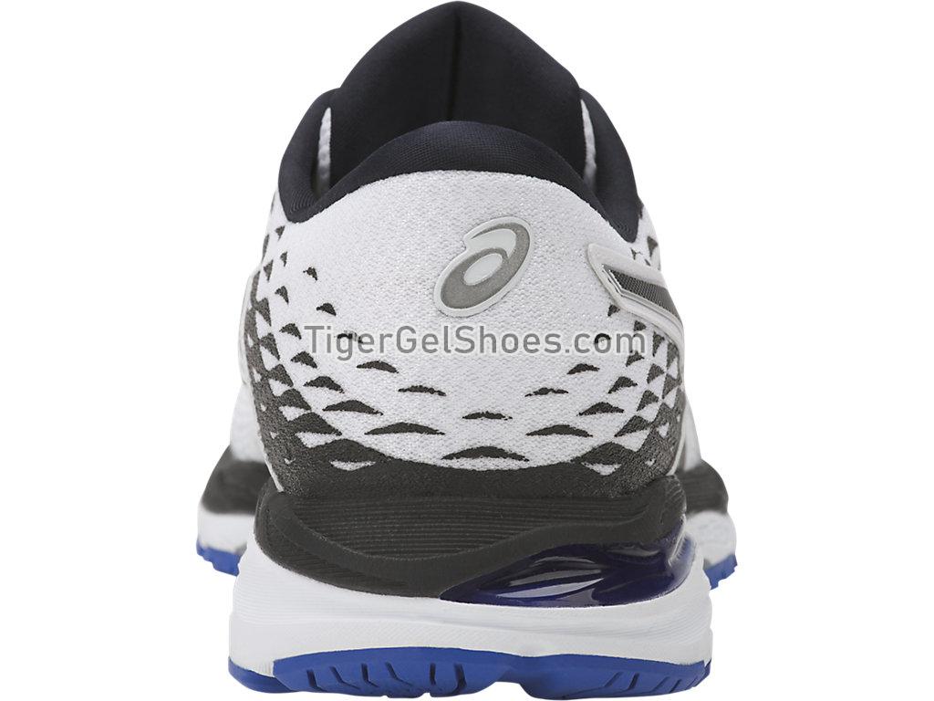 Asics GEL-Cumulus 19 White/Black/Blue Purple T7B8N-0190 Womens Running Shoes