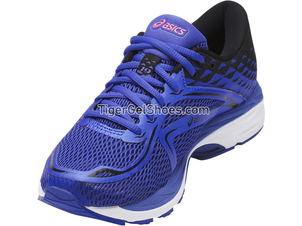Asics GEL-Cumulus 19 Blue Purple/Black/Flash Coral T7B8N-4890 Womens Running Shoes