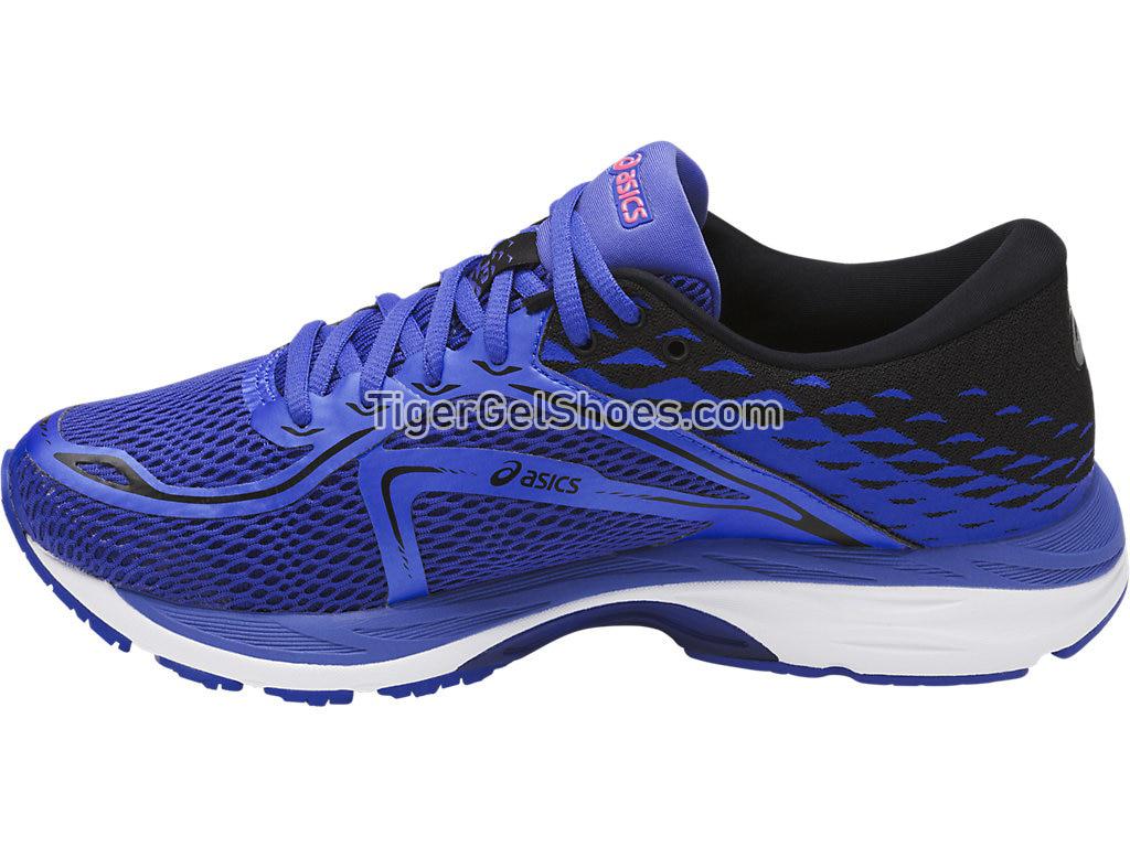 Asics GEL-Cumulus 19 Blue Purple/Black/Flash Coral T7B8N-4890 Womens Running Shoes