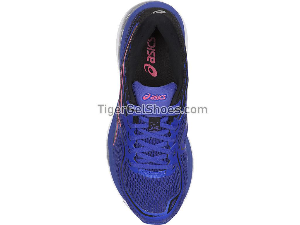 Asics GEL-Cumulus 19 Blue Purple/Black/Flash Coral T7B8N-4890 Womens Running Shoes