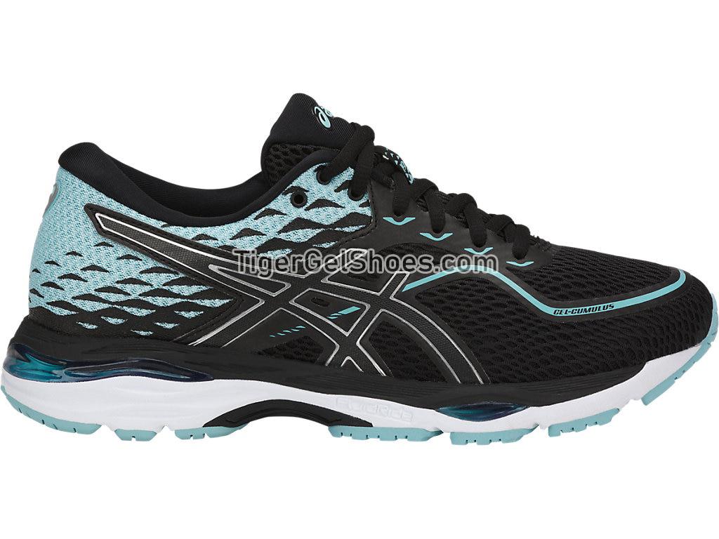 Asics GEL-Cumulus 19 Black/Porcelain Blue/White T7B8N-9014 Womens Running Shoes