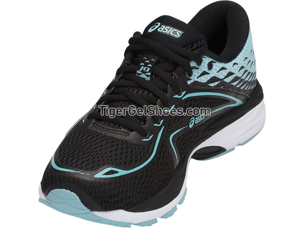 Asics GEL-Cumulus 19 Black/Porcelain Blue/White T7B8N-9014 Womens Running Shoes