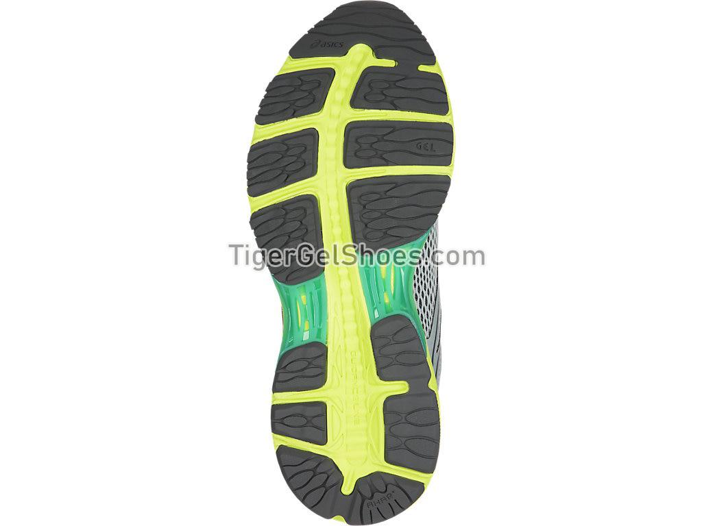 Asics GEL-Cumulus 19 Mid Grey/Carbon/Safety Yellow T7B8N-9697 Womens Running Shoes