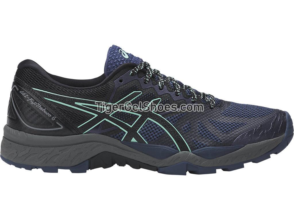 Asics GEL-Fujitrabuco 6 Insignia Blue/Black/Ice Green T7E9N-5090 Womens Trail Running Shoes