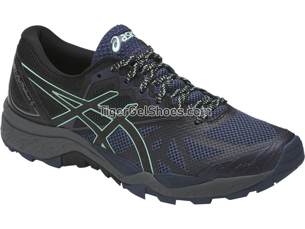 Asics GEL-Fujitrabuco 6 Insignia Blue/Black/Ice Green T7E9N-5090 Womens Trail Running Shoes