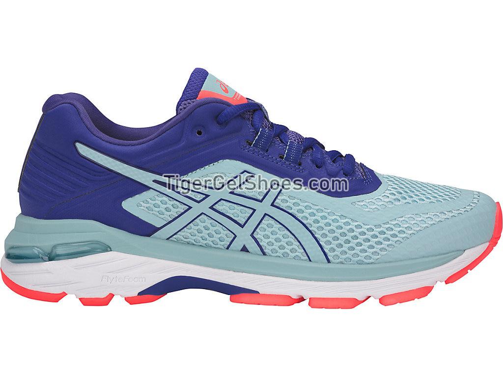 Asics GT-2000 6 (D) Porcelain Blue/Porcelain Blue/ASICS Blue T856N-1414 Womens Running Shoes