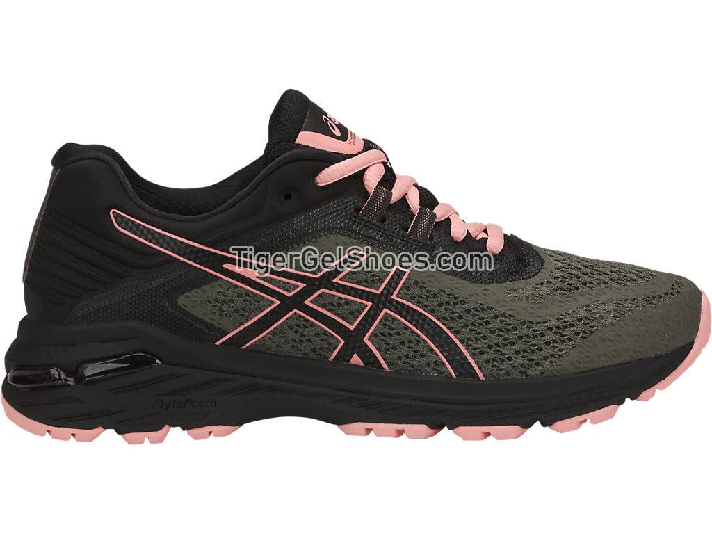 Asics GT-2000 6 Trail Four Leaf Clover/Black/Coral Cloud T8A7N-8190 Womens Trail Running Shoes