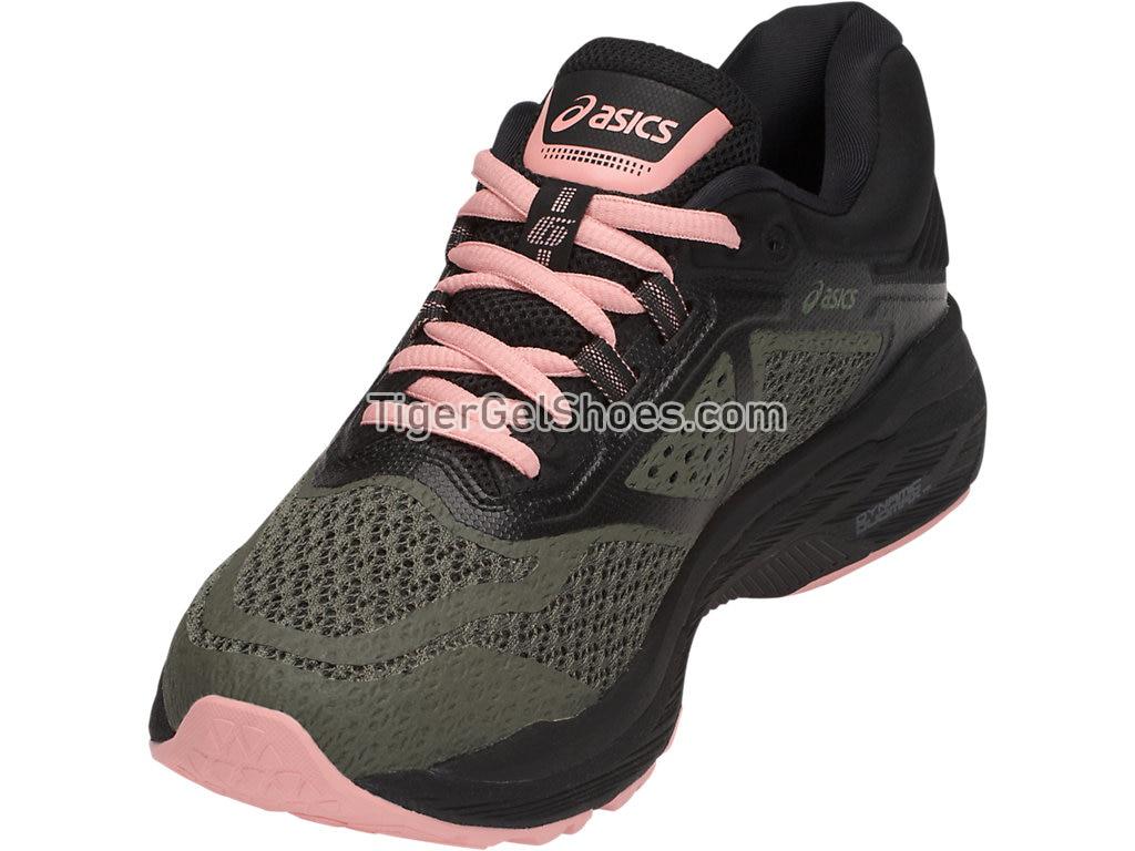 Asics GT-2000 6 Trail Four Leaf Clover/Black/Coral Cloud T8A7N-8190 Womens Trail Running Shoes