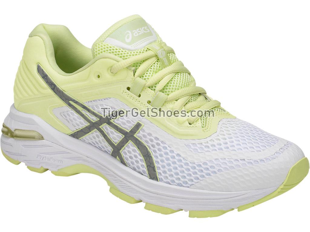 Asics GT-2000 6 Lite-Show White/Silver/Limelight T884N-0193 Womens Running Shoes