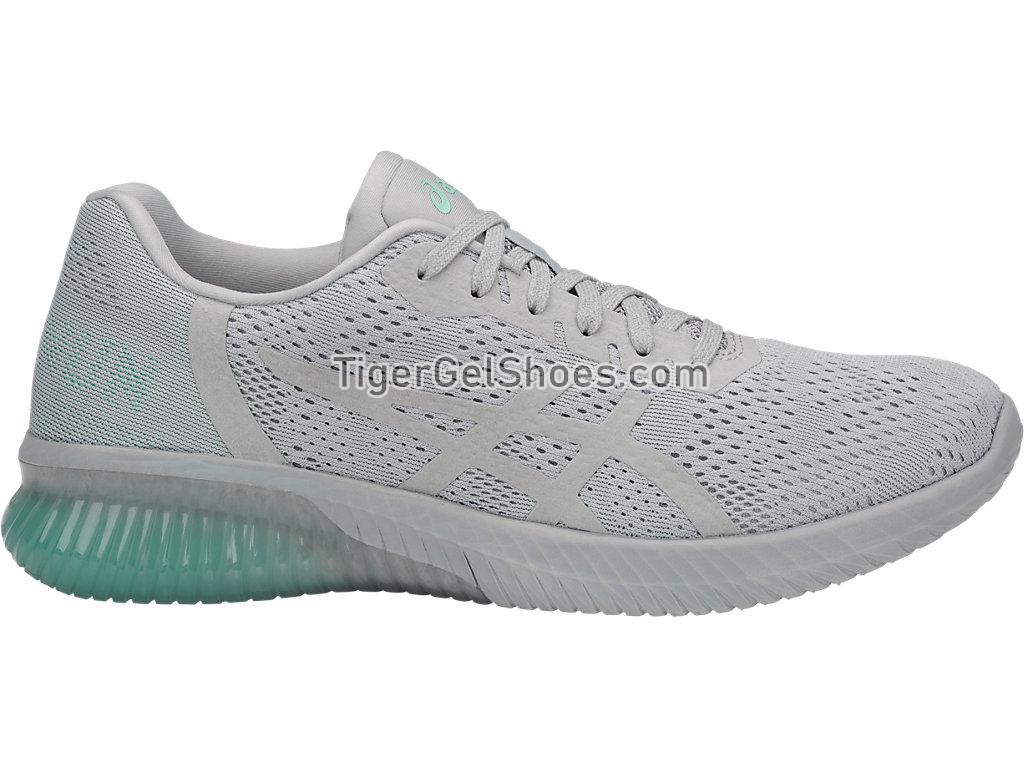 Asics GEL-Kenun MX Mid Grey/Mid Grey/Opal Green T888N-9696 Womens Running Shoes