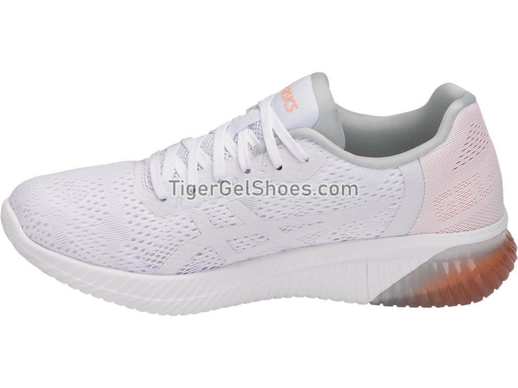 Asics GEL-Kenun MX White/White/Apricot Ice T888N-0101 Womens Running Shoes