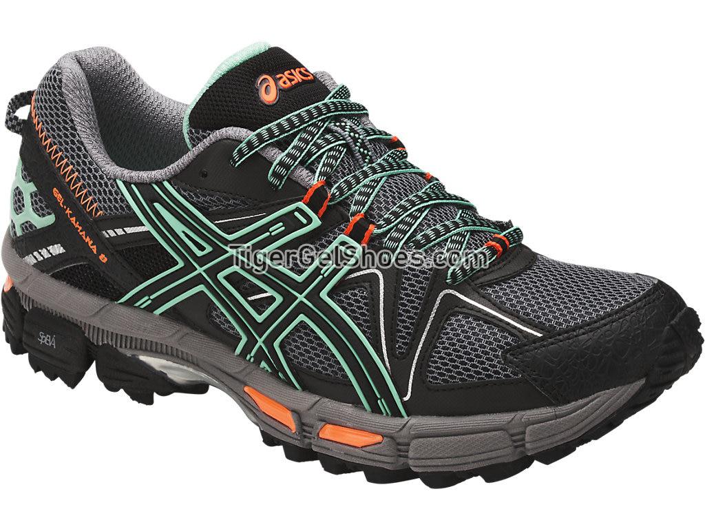 Asics GEL-Kahana 8 Black/Ice Green/Hot Orange T6L5N-9083 Womens Trail Running Shoes