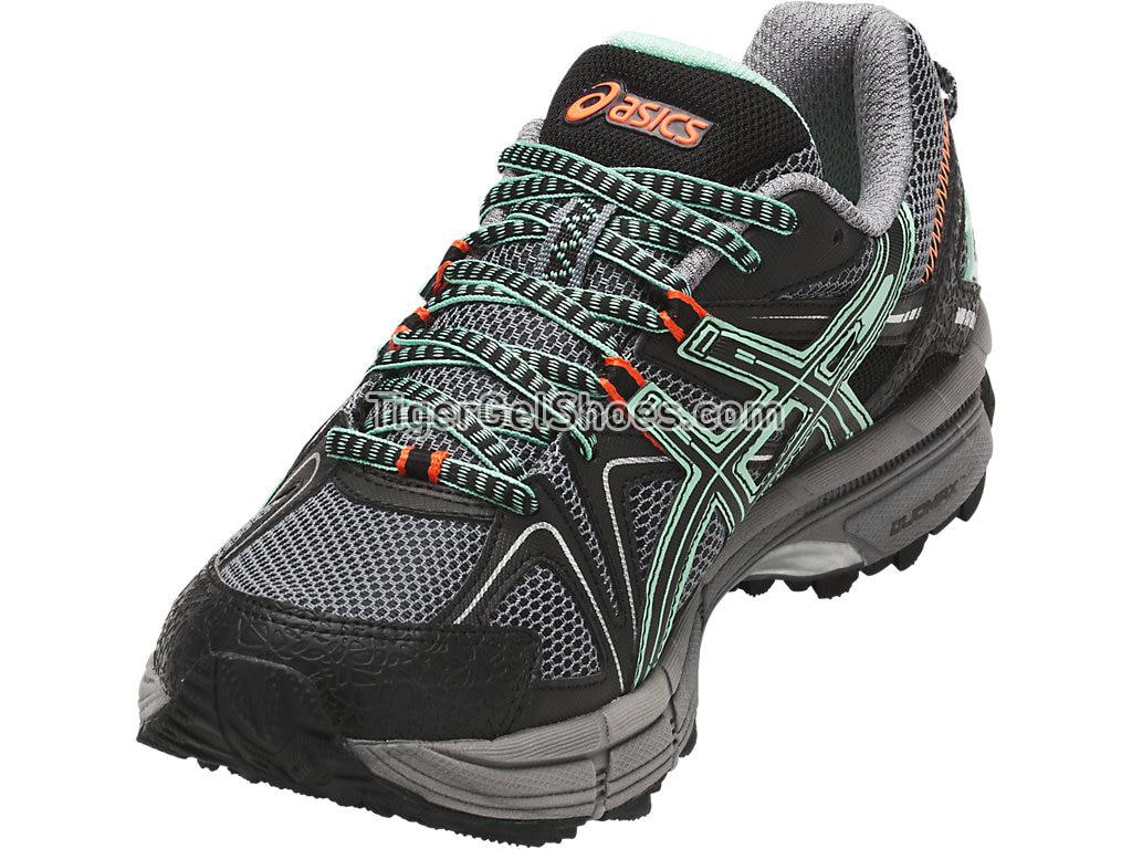 Asics GEL-Kahana 8 Black/Ice Green/Hot Orange T6L5N-9083 Womens Trail Running Shoes
