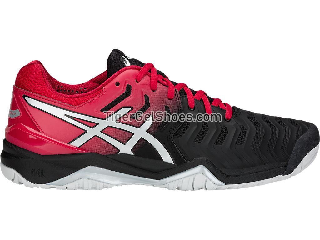 Asics GEL-Resolution 7 Black/Silver E701Y-001 Mens Tennis Shoes