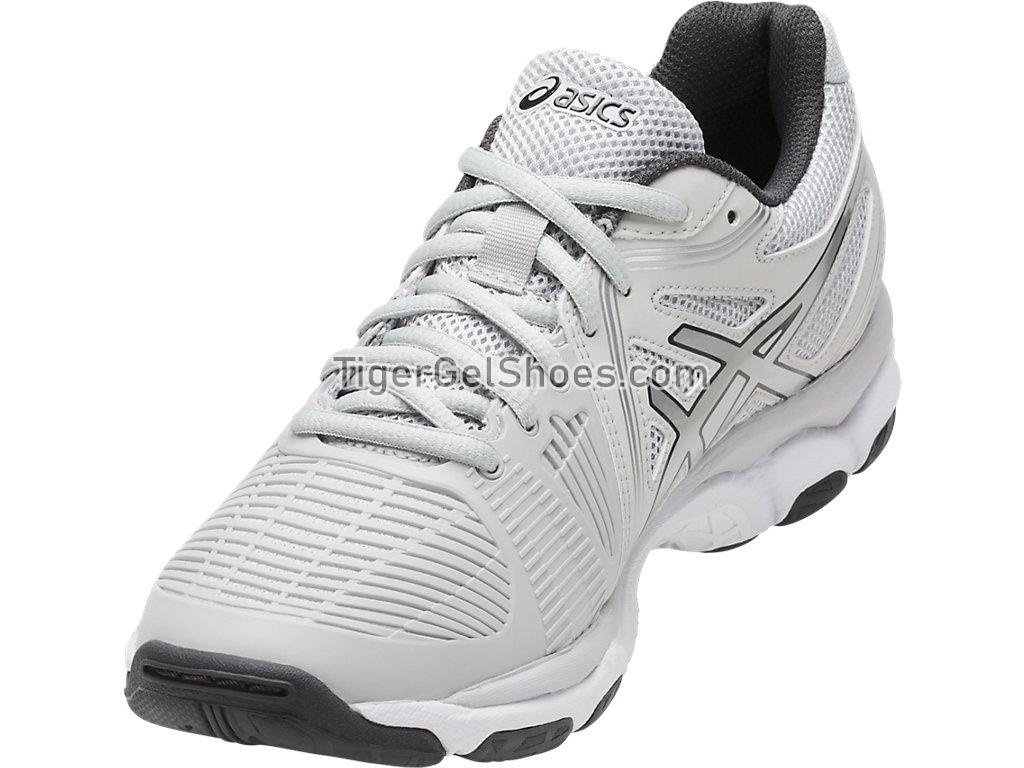 Asics GEL-Netburner Ballistic Glacier Grey/Silver/Dark Grey B557Y-9693 Womens Volleyball Shoes