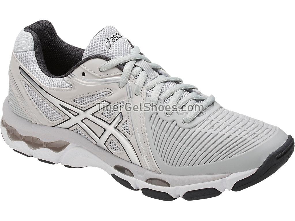 Asics GEL-Netburner Ballistic Glacier Grey/Silver/Dark Grey B557Y-9693 Womens Volleyball Shoes