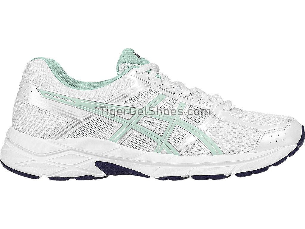 Asics GEL-Contend 4 White/Bay/Silver T765N-0187 Womens Running Shoes
