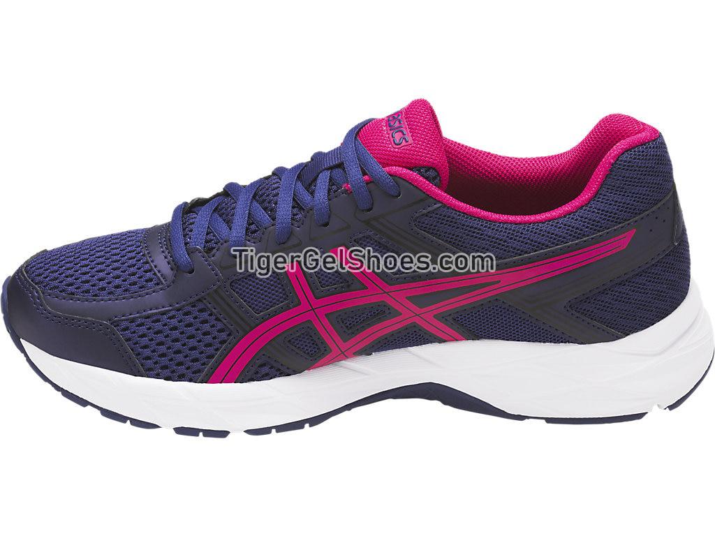 Asics GEL-Contend 4 Indigo Blue/Cosmo Pink/Black T765N-4920 Womens Running Shoes