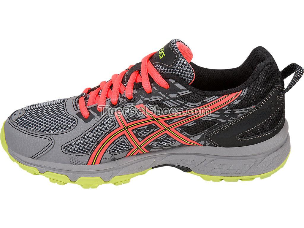 Asics GEL-Venture 6 Phantom/Coral/Lime T7G6Q-1606 Womens Trail Running Shoes