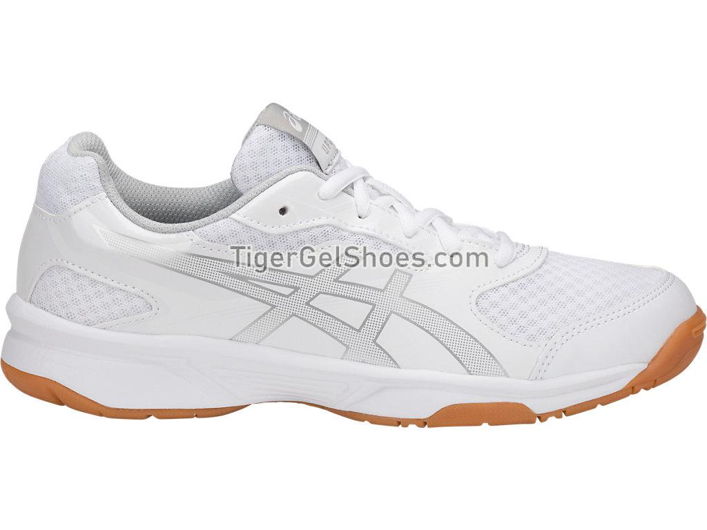 Asics Upcourt 2 White/Silver B755Y-0193 Womens Volleyball Shoes