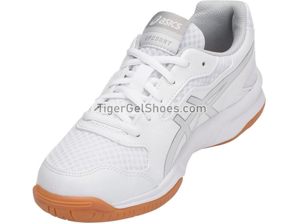 Asics Upcourt 2 White/Silver B755Y-0193 Womens Volleyball Shoes