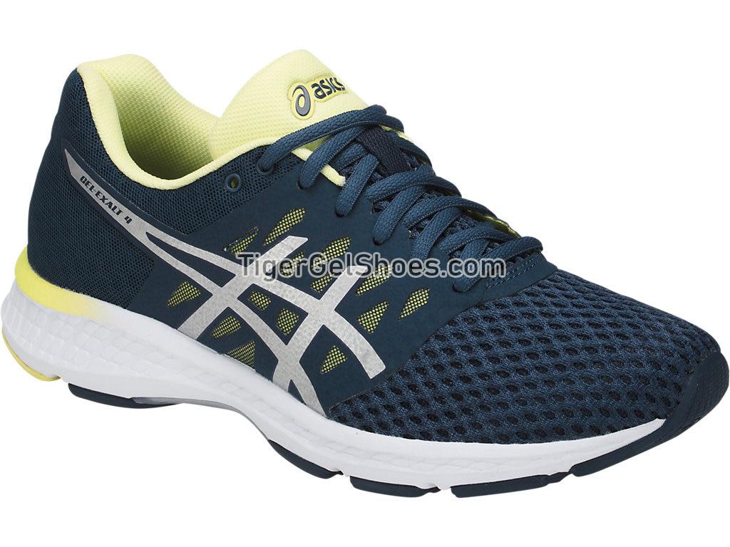 Asics GEL-Exalt 4 Dark Blue/Silver/Limelight T7E5N-4993 Womens Running Shoes