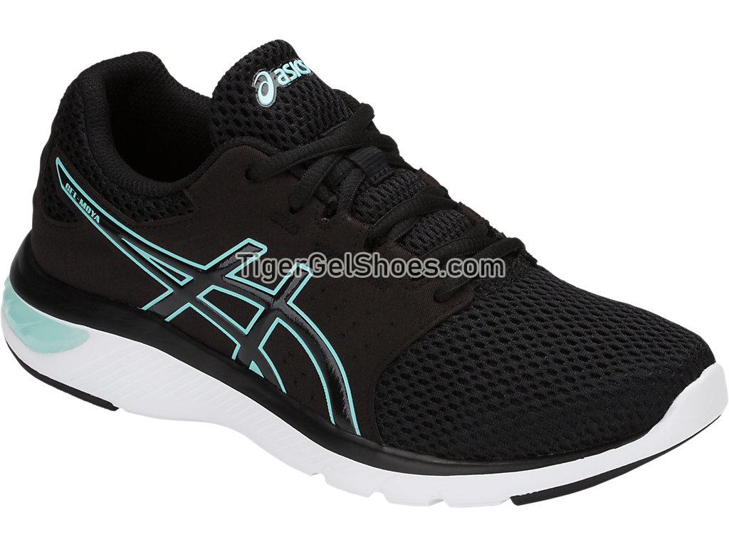 Asics GEL-Moya Black/Black/Aruba Blue T891N-9090 Womens Running Shoes