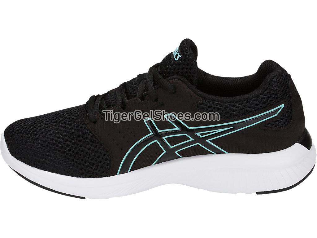 Asics GEL-Moya Black/Black/Aruba Blue T891N-9090 Womens Running Shoes