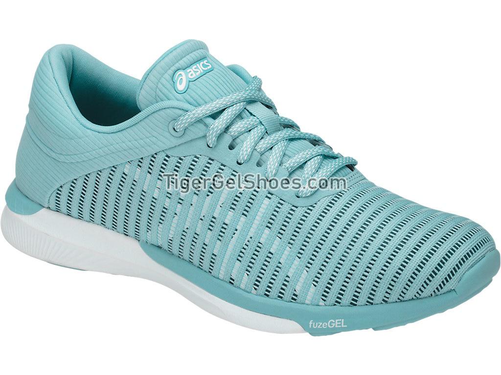 Asics fuzeX Rush Adapt Porcelain Blue/White/Smoke Blue T885N-1401 Womens Running Shoes