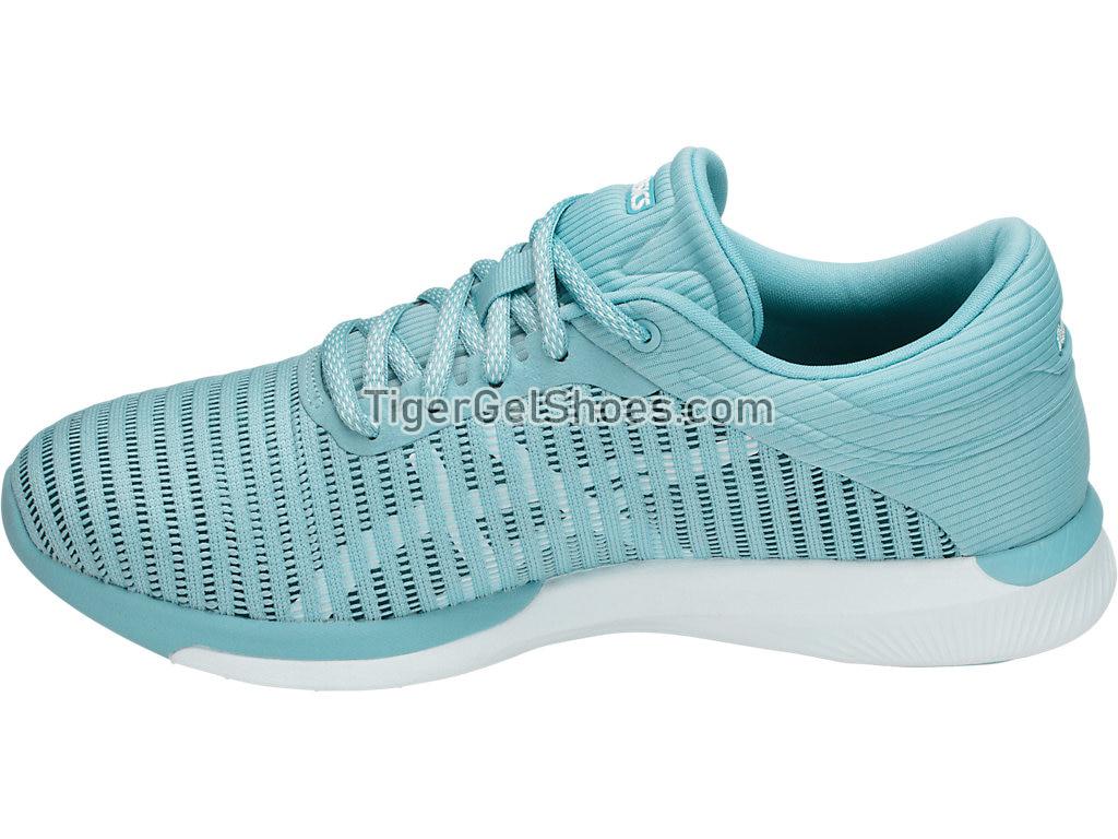 Asics fuzeX Rush Adapt Porcelain Blue/White/Smoke Blue T885N-1401 Womens Running Shoes