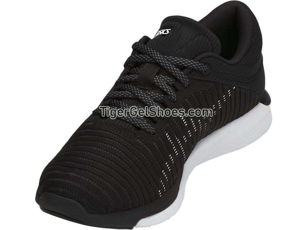 Asics fuzeX Rush Adapt Black/White/Dark Grey T885N-9001 Womens Running Shoes