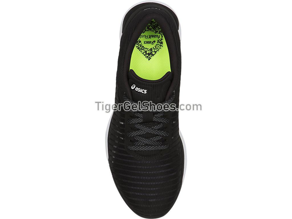Asics fuzeX Rush Adapt Black/White/Dark Grey T885N-9001 Womens Running Shoes