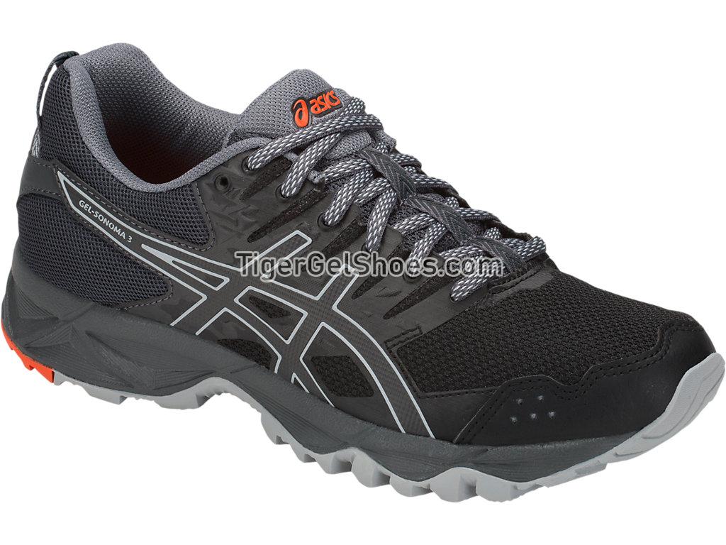 Asics GEL-Sonoma 3 Black/Dark Grey T774N-001 Womens Trail Running Shoes