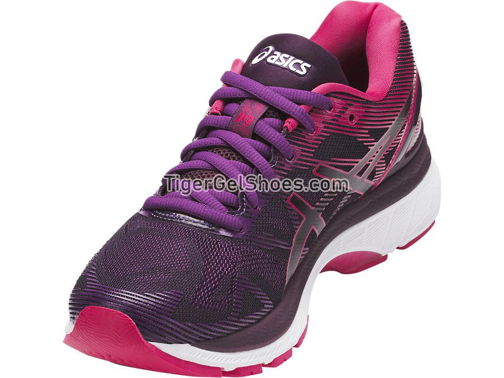 Asics GEL-Nimbus 19 Black/Cosmo Pink/Winter Bloom T750N-9020 Womens Running Shoes