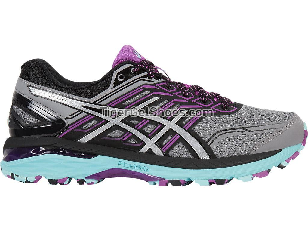Asics GT-2000 5 Trail Aluminum/Silver/Orchid T762N-9693 Womens Trail Running Shoes