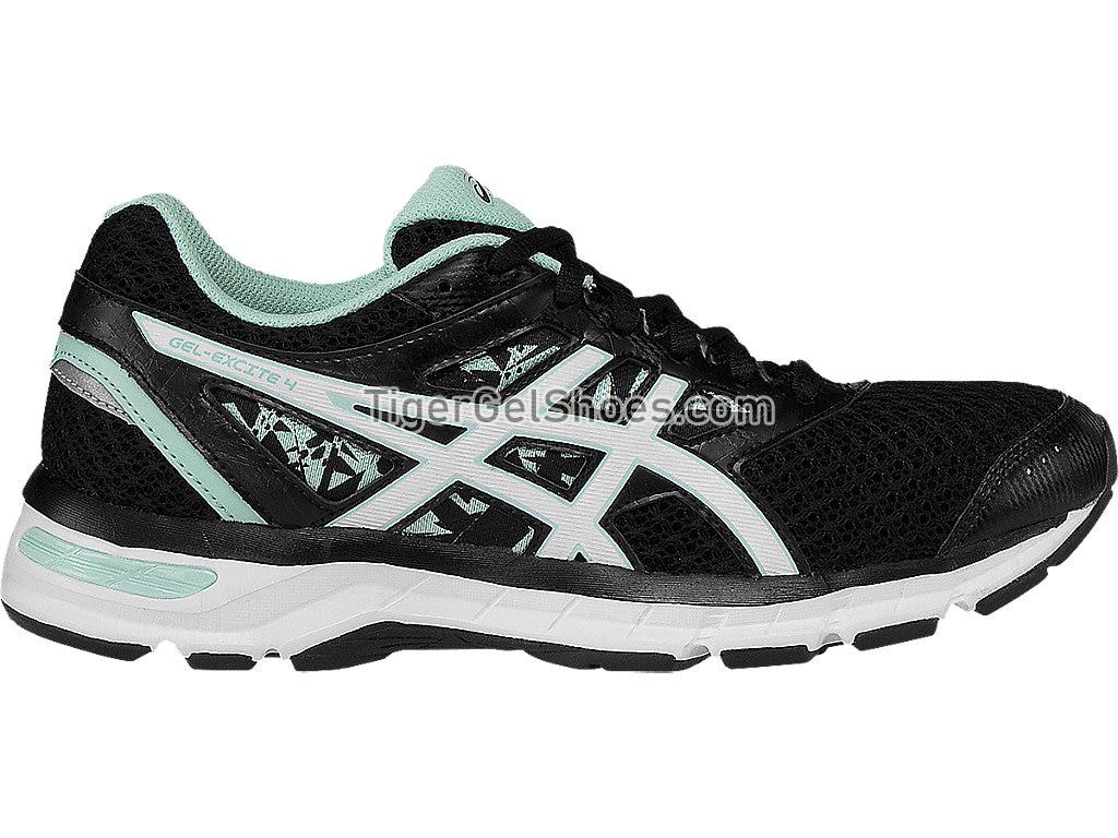 Asics GEL-Excite 4 Black/White/Mint T6E8N-9001 Womens Running Shoes