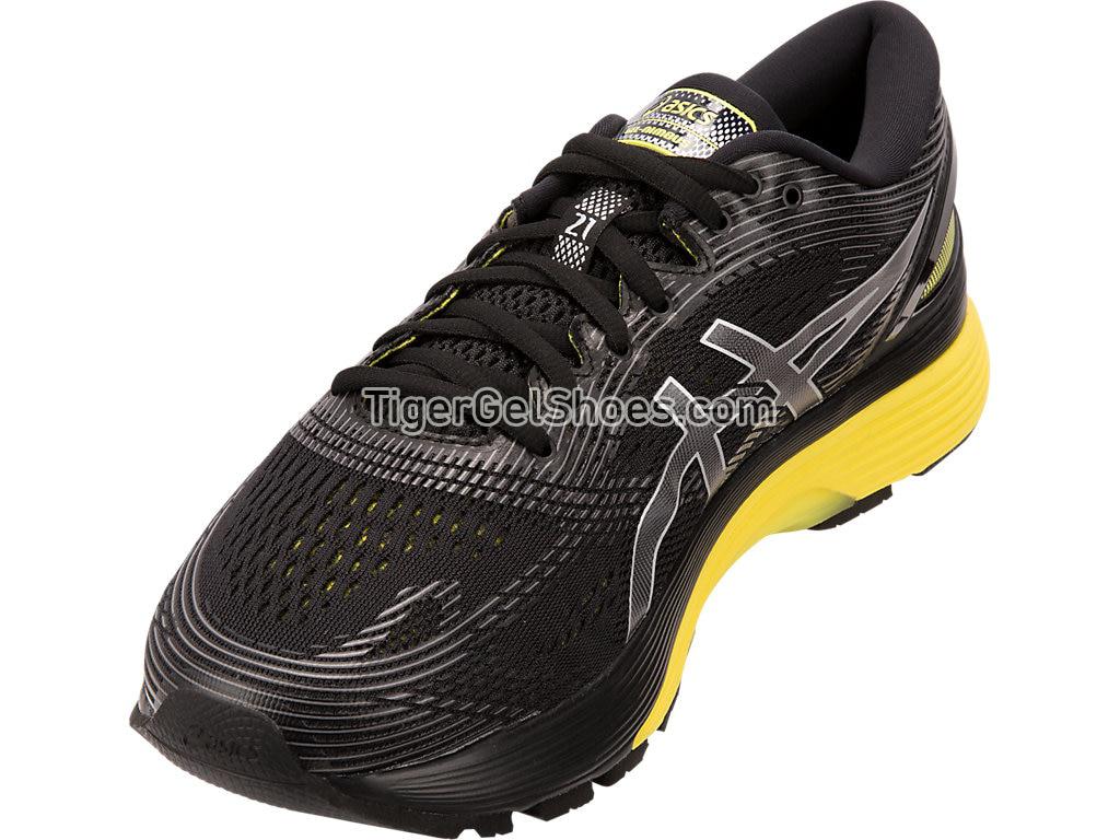 Asics GEL-Nimbus 21 (2E) Black/Neon Spark 1011A172-003 Mens Running Shoes