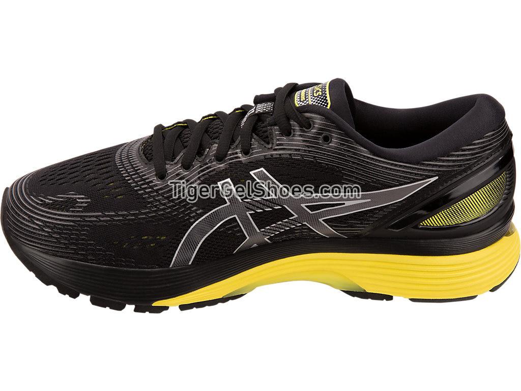 Asics GEL-Nimbus 21 (2E) Black/Neon Spark 1011A172-003 Mens Running Shoes