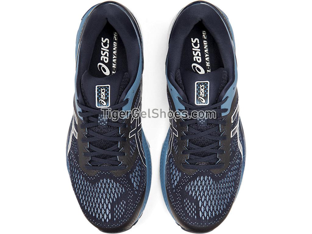 Asics GEL-KAYANO 26 (2E) Midnight/Grey Floss 1011A542-400 Mens Running Shoes