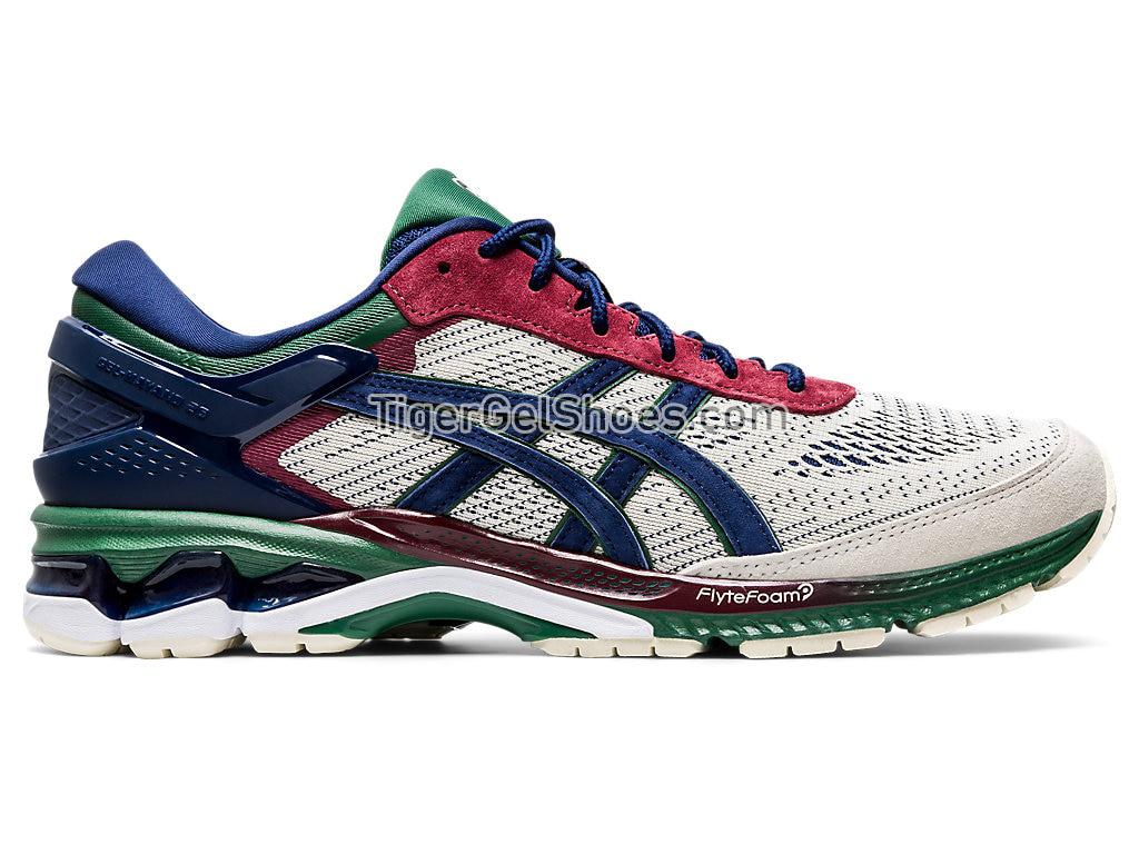 Asics GEL-KAYANO 26 Birch/Blue Expanse 1021A272-201 Mens Running Shoes