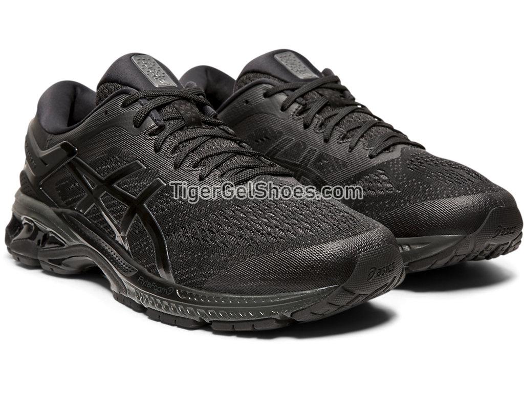 Asics GEL-KAYANO 26 (2E) Black/Black 1011A542-002 Mens Running Shoes