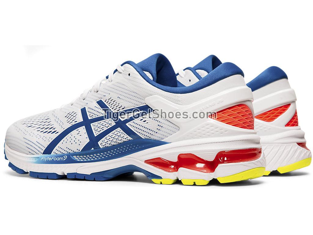 Asics GEL-KAYANO 26 White/Lake Drive 1011A541-100 Mens Running Shoes