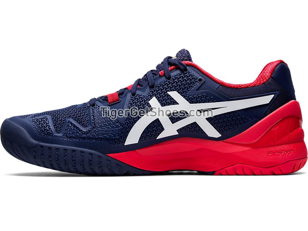 Asics GEL-Resolution 8 Peacoat/White 1041A079-400 Mens Tennis Shoes