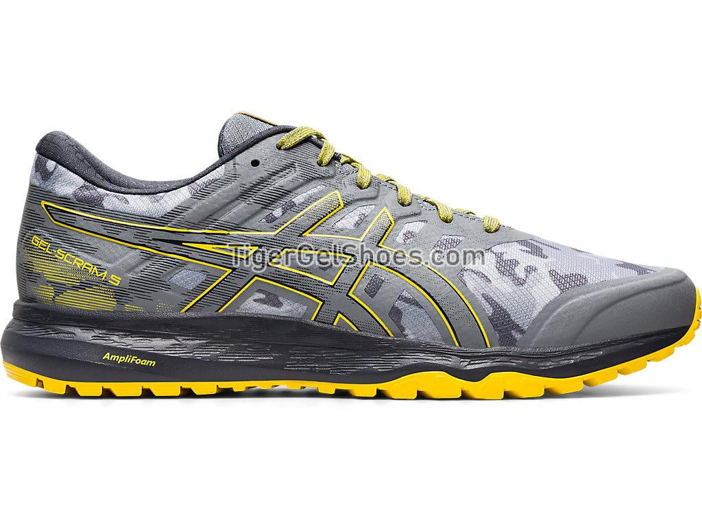 Asics GEL-SCRAM 5 Piedmont Grey/Vibrant Yellow 1011A559-022 Mens Trail Running Shoes